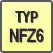 Piktogram - Typ: NFZ6